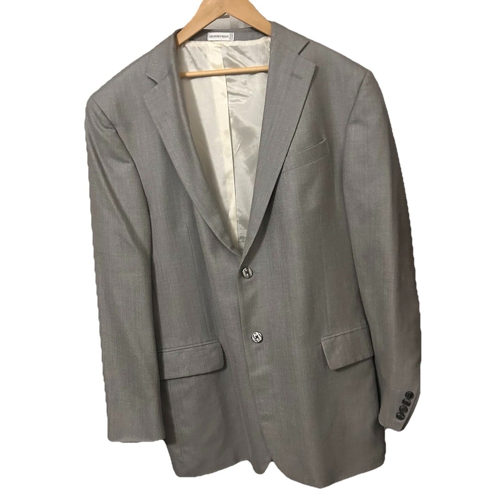 Geoffrey Beene Men's 48 Long Sports Coat 52% Silk 48% Wool Suit Jacket